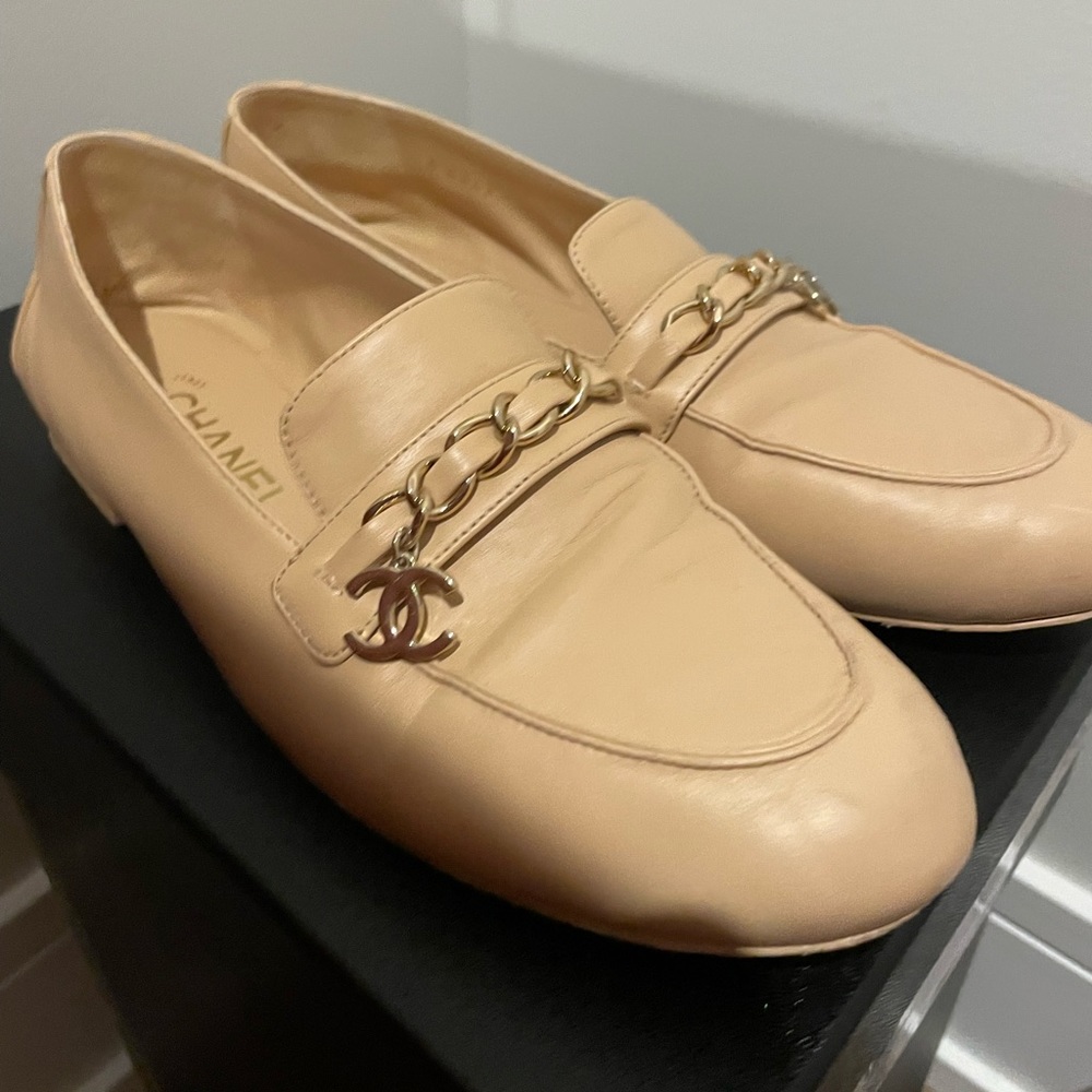 Chanel loafers size 38.5. Originally paid $950.
